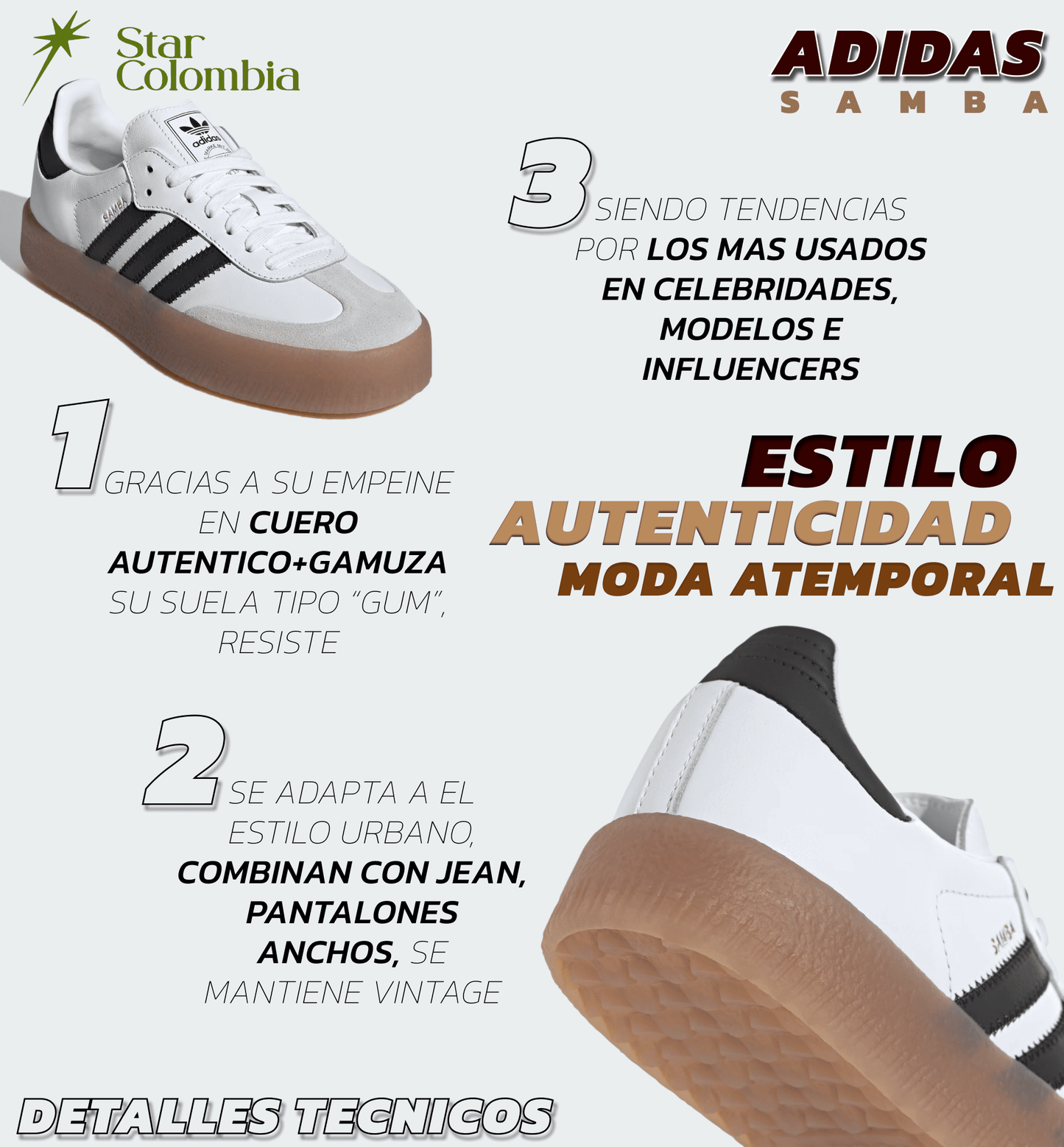 ADIDAS SAMBA +CAJA ADIDAS TENIS CALZADO
