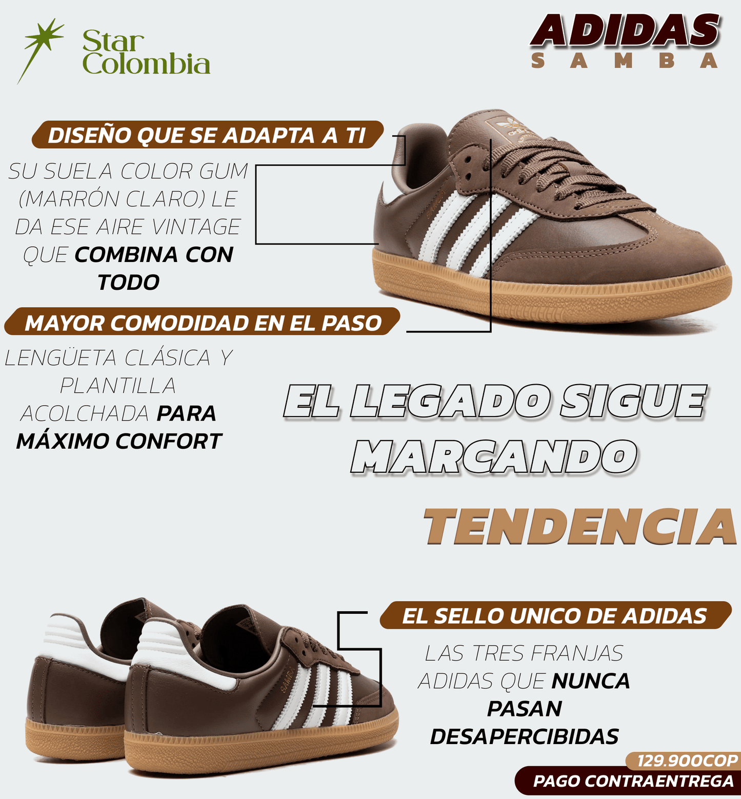 ADIDAS SAMBA +CAJA ADIDAS TENIS CALZADO